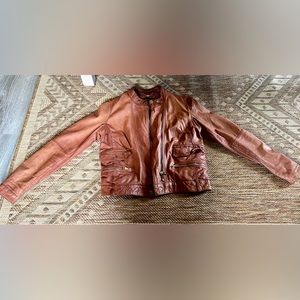 Massimo Dutti Real Leather Jacket, US Size S (Made in Turkey)